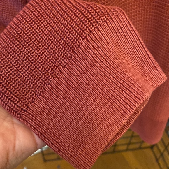 NWOT Lucky Brand Ribbed V-Neck Maroon Oversized Sweater Mens Size XL - Picture 5 of 7